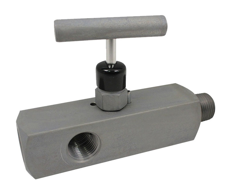 MFC30604 by Dixon Valve | Multiport Needle Valve | T Design Handle | Soft Seat | 3/4" Male NPT x 3/4" Female NPT | Zinc Nickel Plated Steel