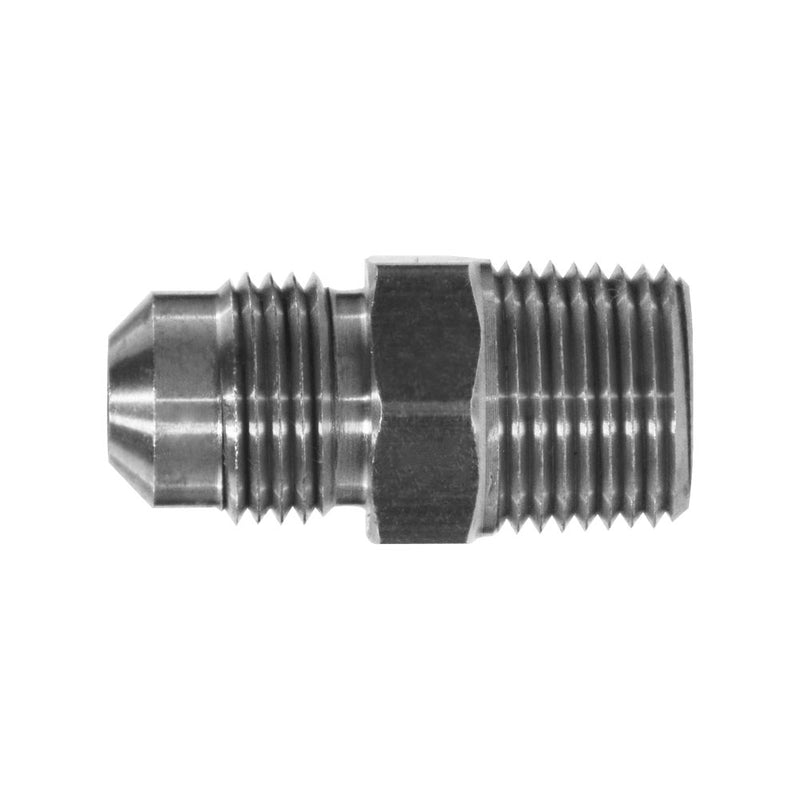 10263SS by Midland | SAE 45° Flare Fitting | 3/8" Male SAE 45° Flare x 1/4" Male NPTF | Adapter | Stainless Steel