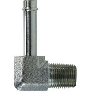 4501128 by Midland | Hydraulic Beaded Hose Fitting | 90° Elbow | 3/4" Hose Size x 1/2" Male NPTF | Steel