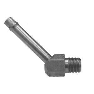 450386 by Midland | Hydraulic Beaded Hose Fitting | 45° Elbow | 1/2" Hose Size x 3/8" Male NPTF | Steel