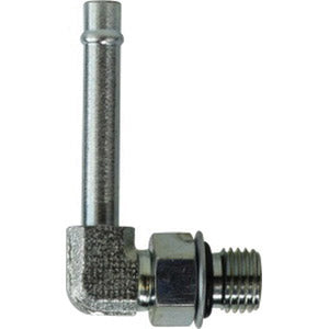 4601NWO10 by Midland | Hydraulic Beaded Hose Fitting | 90° Elbow | 5/8" Hose Size x 5/8" Male Adjustable O-Ring Boss | Steel