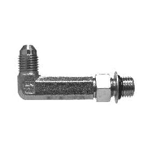 6801LLLNWO10 by Midland | Hydraulic Adapter | 90° Elbow | XX-Long | 5/8" Male 37° JIC x 5/8" Male O-Ring Boss | Steel