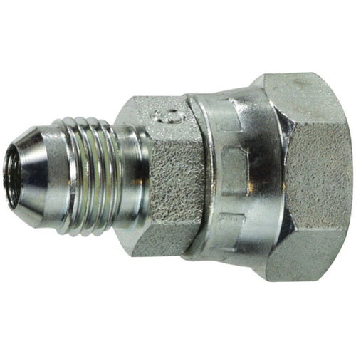 7004-10-12 by Midland | Hydraulic Adapter | 5/8" Male 37° JIC x 3/4" Female BSPP Swivel | Steel