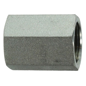 9033-06-04 by Midland | Hydraulic Adapter Coupling | 3/8" Female BSPP x 1/4" Female BSPP | Steel