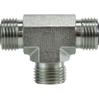 FS26031212 by Midland | Hydraulic ORFS Union | 1-3/16-12 Male O-Ring Face Seal x 1-3/16-12 Male O-Ring Face Seal x 1-3/16-12 Male O-Ring Face Seal | Tee | Steel