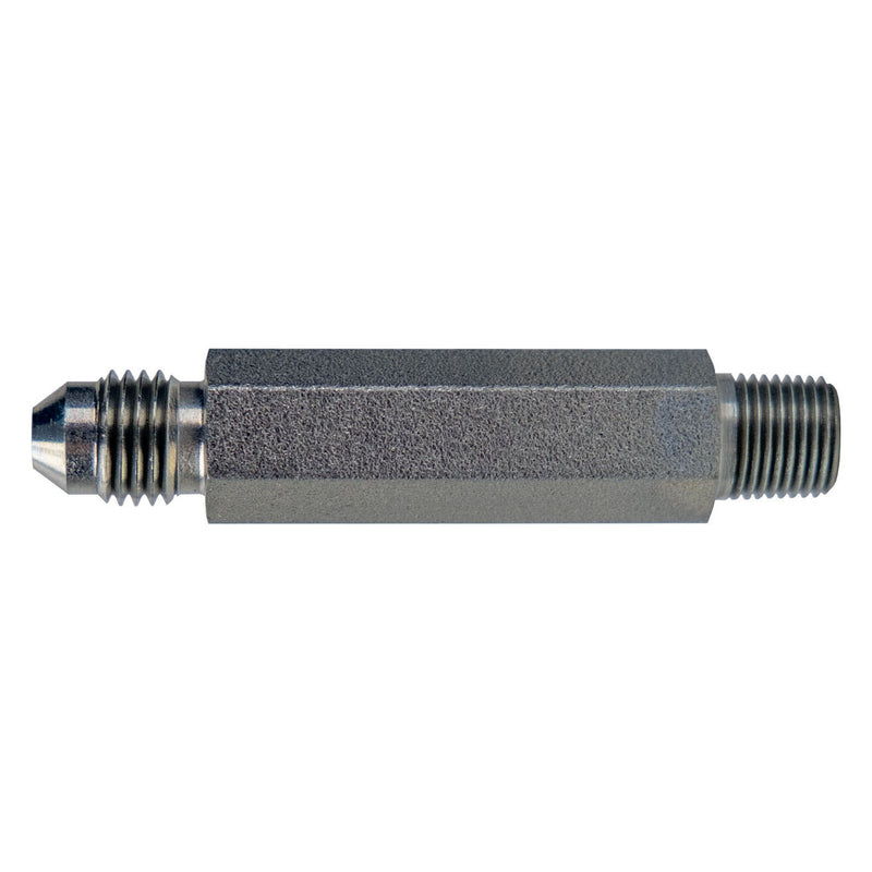 2404-LL-16-16 by Midland | Hydraulic Adapter | JIC to Male Pipe | Extra Long | 1" Male 37° JIC x 1" Male NPTF | Steel