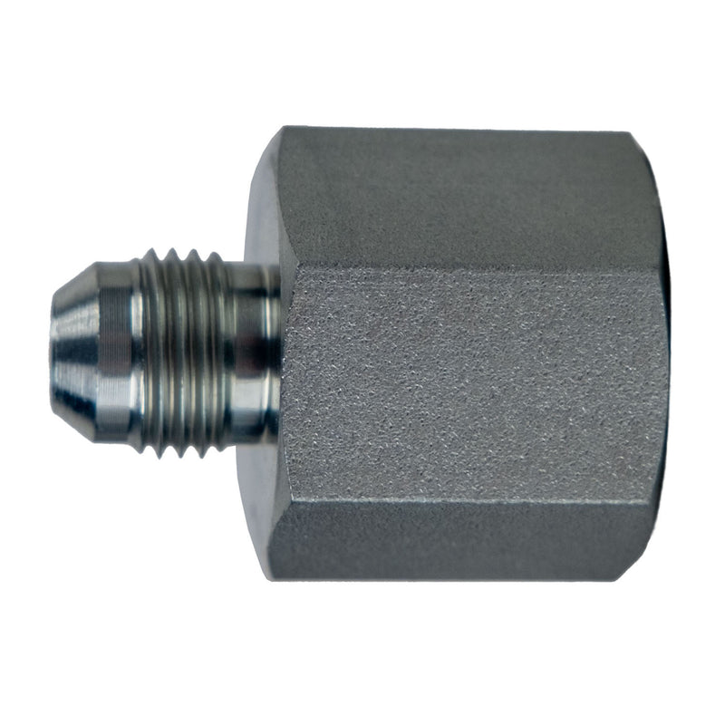 7003-06-06 by Midland | Hydraulic Adapter | 3/8" Male 37° JIC x 3/8" Female BSPP | Steel