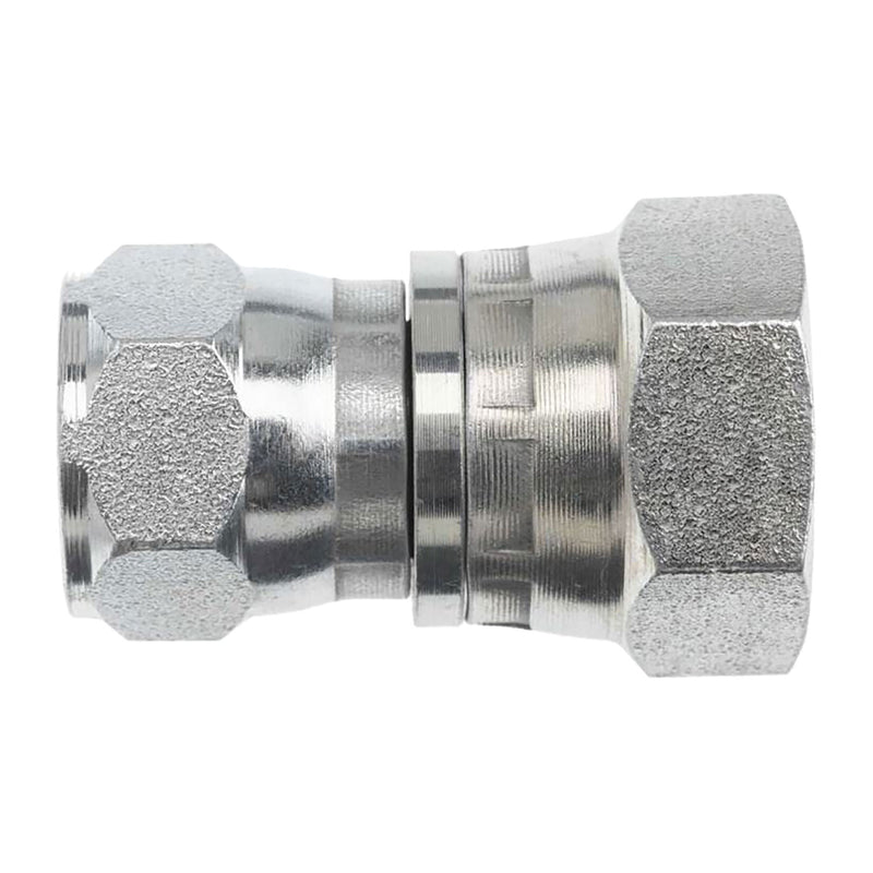 7023-16-12 by Midland | Hydraulic Adapter | 1" Female 37° JIC Swivel x 3/4" Female BSPP Swivel | Steel