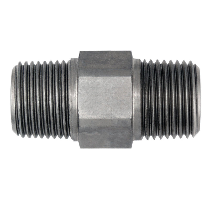 7030-08-08 by Midland | Hydraulic Adapter | 1/2" Male BSPT x 1/2" Male NPT | Steel