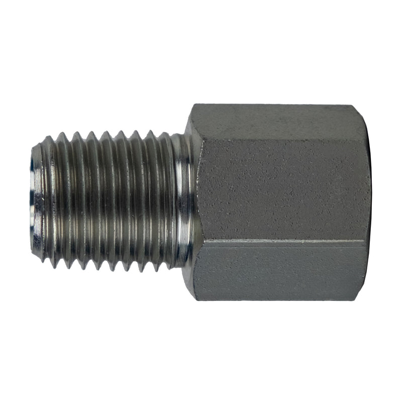 7033-04-02 by Midland | Hydraulic Adapter | 1/4" Male NPT x 1/8" Female BSPP | Steel