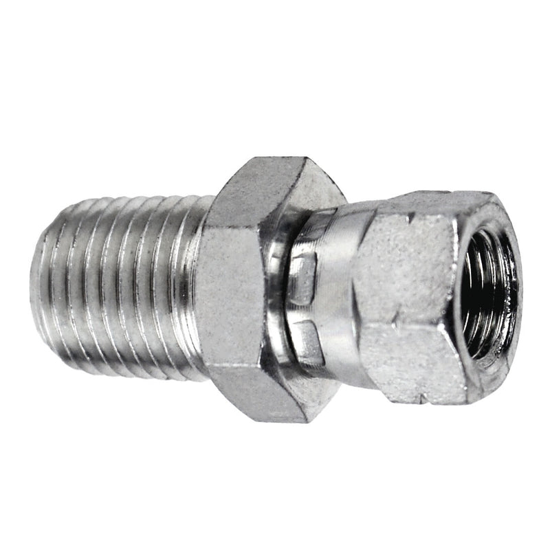 7034-16-16 by Midland | Hydraulic Adapter | 1" Male NPTF x 1" Female BSPP Swivel | Steel