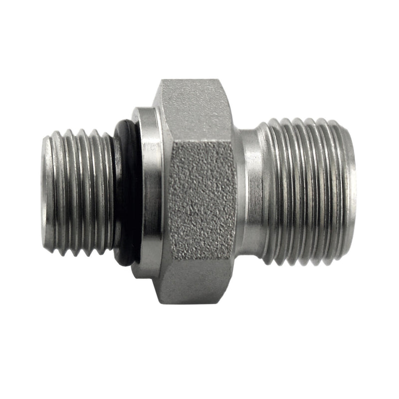 7062-16-06 by Midland | Hydraulic Adapter | 1" Male O-Ring Boss x 3/8" Male BSPP | Steel