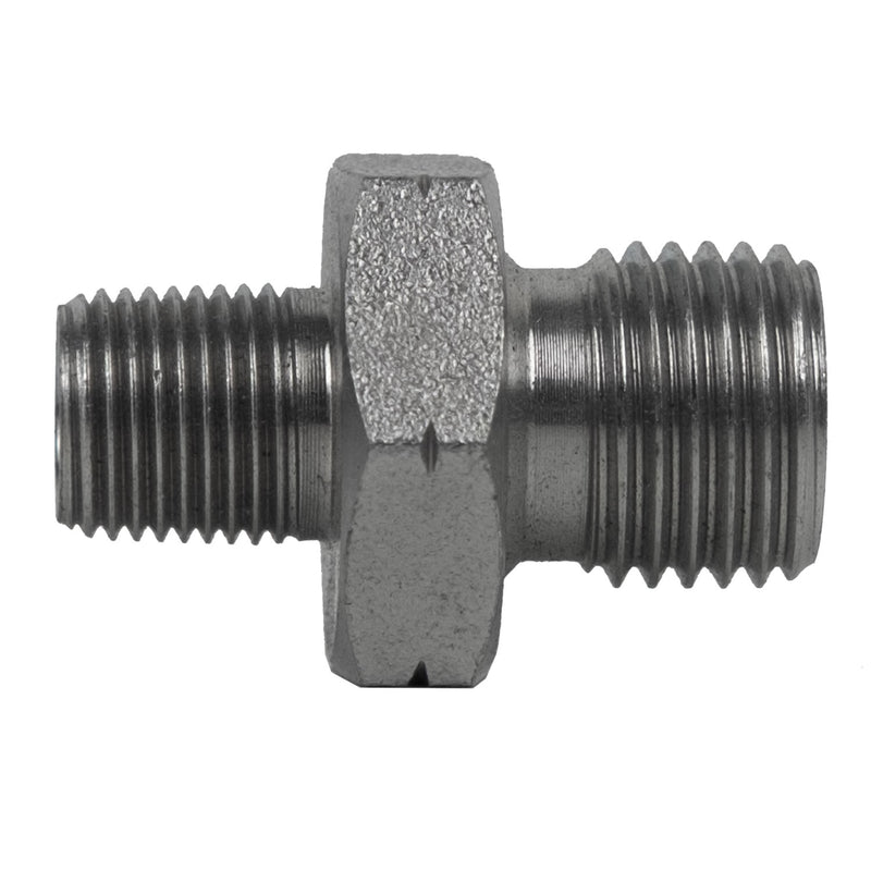 9020-06-16 by Midland | Hydraulic Adapter | 3/8" Male BSPP x 1" Male BSPT | Steel