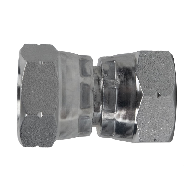 9044-08-08 by Midland | Hydraulic Adapter | Swivel Union | 1/2" Female BSPP Swivel x 1/2" Female BSPP Swivel | Steel