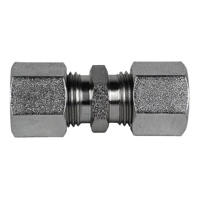 D2403-L10-L06 by Midland | Hydraulic Metric Compression Fitting | DIN Union | Light | L10 Tube OD x L06 Tube OD | Steel