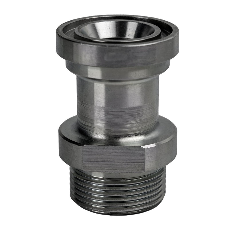 FF68402020 by Midland | Hydraulic Flange Adapter | 1-1/4" Male O-Ring Face Seal x 1-1/4" Code 61 Flange | Steel