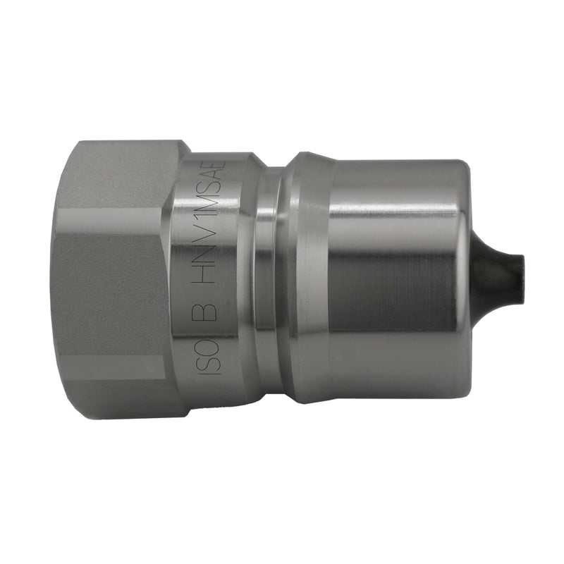 HNV34MSAE by Midland | Hydraulic Quick Disconnect | ISO-B Plug | 3/4" Body Size x 3/4" Female SAE O-Ring Boss | Steel