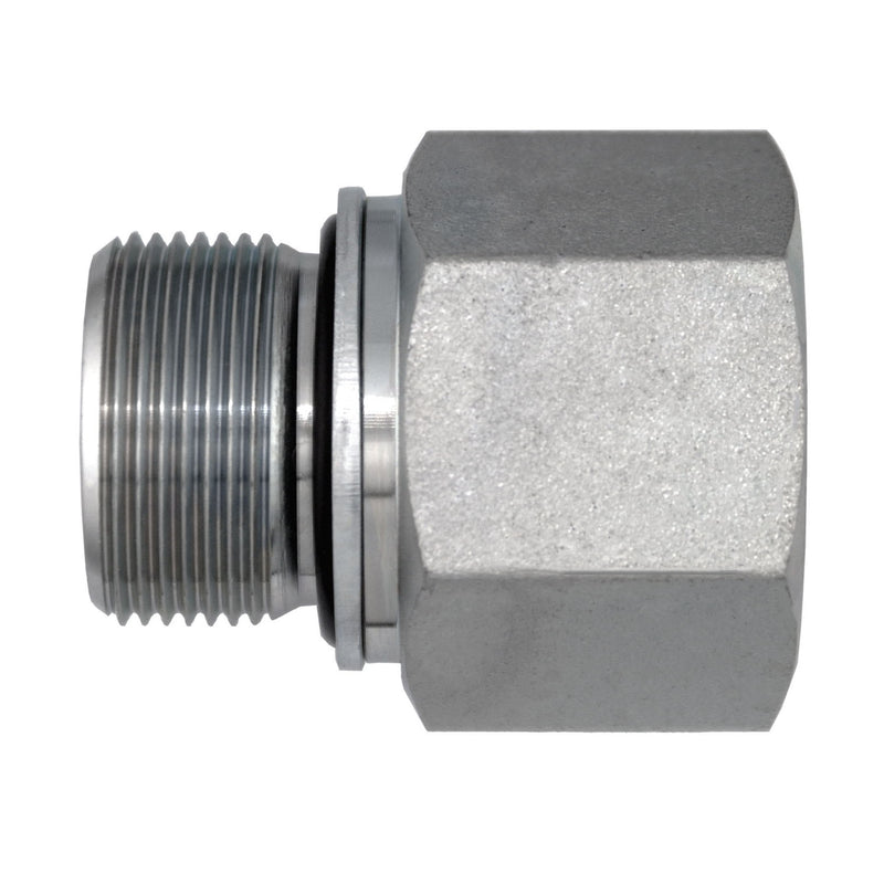 M6405-27-12 by Midland | Hydraulic Metric Adapter | 27x1.5 Male Metric O-Ring Boss x 3/4" Female NPT | Steel