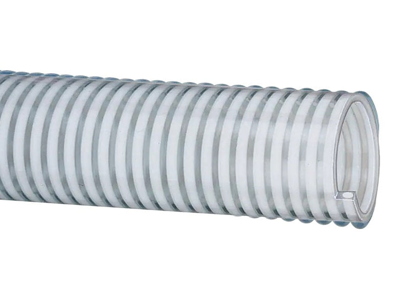 MILK-LT200X100 Tigerflex® by Kuriyama | MILK-LT™ Series | Low Temperature Food Grade Liquid Suction Hose | PVC | 2" ID | 2.33" OD | 100ft Length
