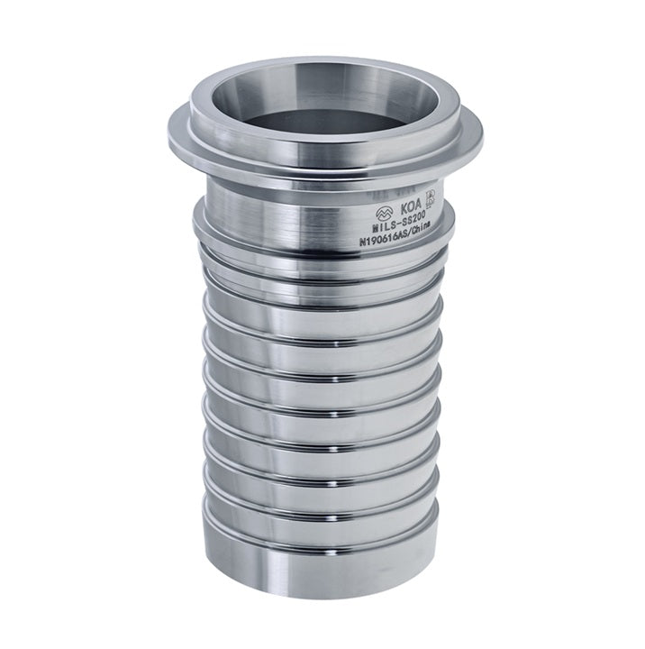 MILS-SS300 by Kuriyama | MILS-SS Series | Sanitary Crimp Hose Fitting | 3" Male I-Line End x 3" Hose Barb | 316 Stainless Steel