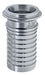 MILS-SS150 by Kuriyama | MILS-SS Series | Sanitary Crimp Hose Fitting | 1-1/2" I-Line End x 1-1/2" Hose Shank | Straight | 316 Stainless Steel