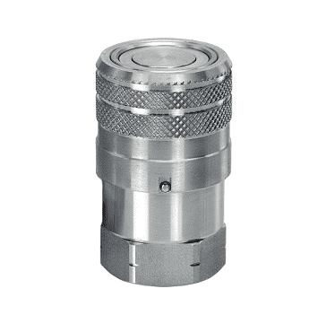 ML4DBS50F Hansen® by Danfoss | Quick Disconnect Coupling | MLDB Series | 1/2" Female NPT x 1/2" Flat Face/Dry Break | Socket | FKM Seal | 316/316L Stainless Steel