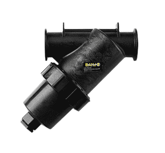 MLS222-30V by Banjo | Manifold Flange Connections | 2" Full Port Manifold Y-Line Strainer with 30 316 Stainless Steel Mesh Screen | Gasket: FKM | 225 PSI