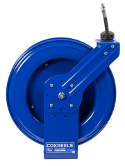 MP-N-440 by Coxreels | SH Series | 2,500 PSI Spring Driven Hose Reel for Air, Water & Oil | 1/2" Hose ID, 1/2" FNPT Inlet x 1/2" MNPT Hose End | Steel | 40ft Rubber Hose Included