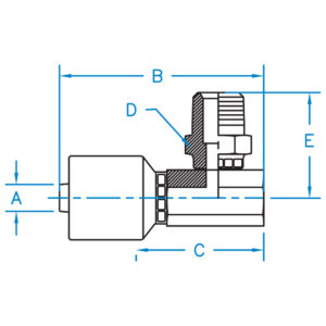 MPX90-12-12-W by Kurt Hydraulics | Male Pipe 90 Degree | Swivel Block Style | for 3/4" Hose ID