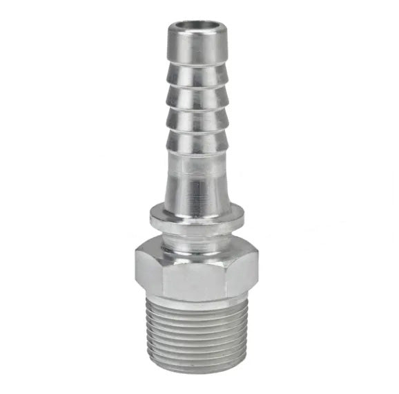 MS12X16 by Dixon Valve | Boss® Male Stem | 1" Male NPT x 3/4" Hose Barb | Plated Steel (Bar Stock)