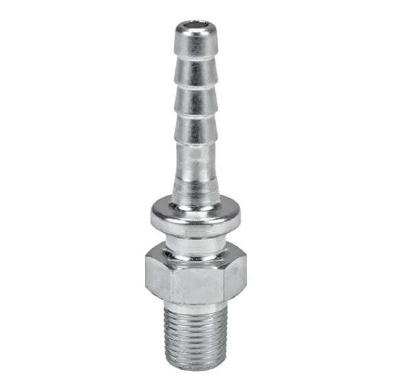 MS4X2 by Dixon Valve | Boss® Male Stem | 1/8" Male NPT x 1/4" Hose Barb | Plated Steel (Bar Stock)