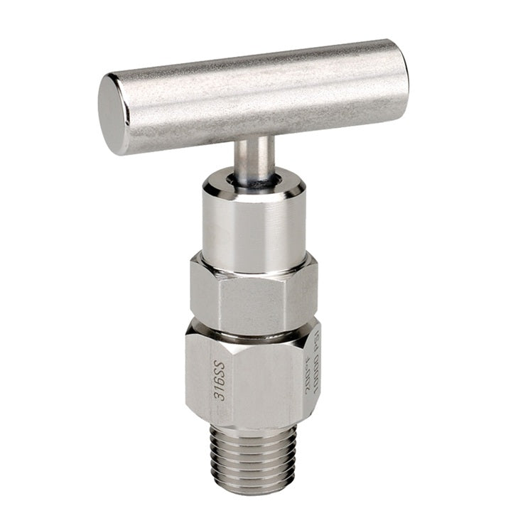 MS804 by Dixon Valve | Bleed Needle Valve | T Design Handle | Hard Seat | 1/2" Male NPT | 316 Stainless Steel