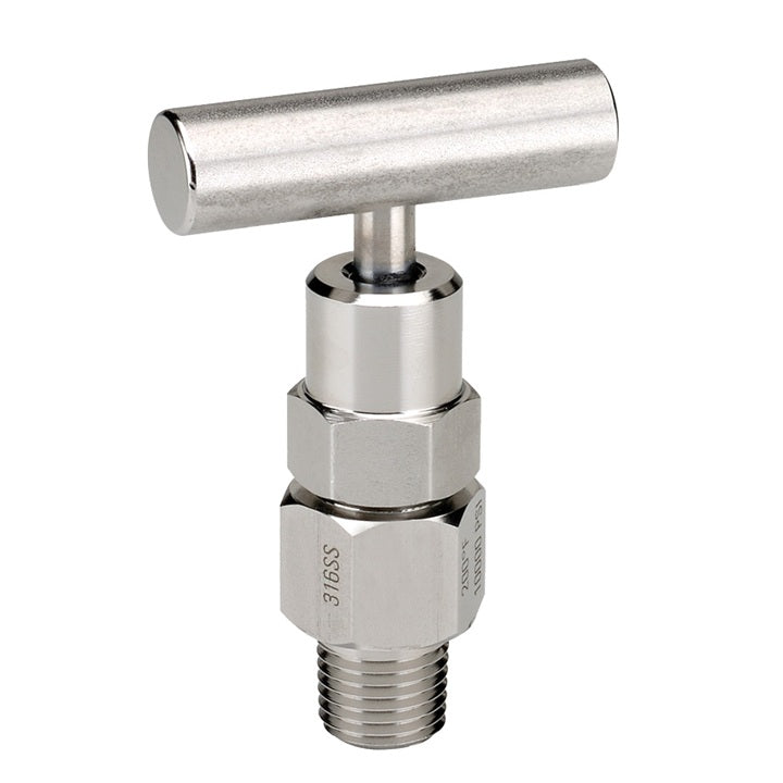 MS852 by Dixon Valve | Bleed Needle Valve | T Design Handle | Soft Tip | 1/4" Male NPT | 316 Stainless Steel