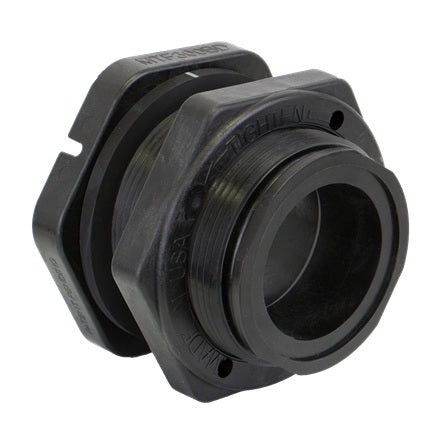 MTF100BD by Banjo | Manifold Bottom Drain Tank Flange | 1" Flange x 1" Female NPT | 2-1/4" Hose Size | 300 PSI | Gasket: EPDM | Polypropylene