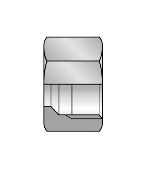 MTN-16H24X1.5 Alfagomma by Kuriyama | MTN Series | Two-Piece Hydraulic Hose Fitting | Nut for DIN 24° Tube Connection | DIN 24° Heavy | 16mm OD | M24X1.5 | Steel