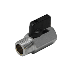 B-46-904I Breco by Foster | Mini Ball Valve | 3/8" Male NPTF Thread x 3/8" Female NPTF Thread | Straight