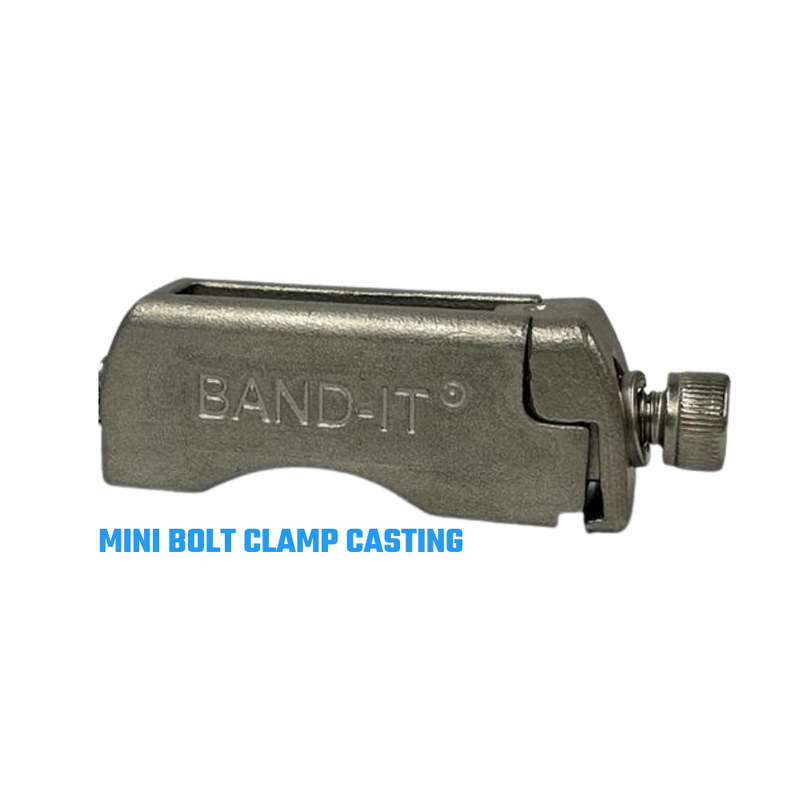 D40429 by Band-It | Mini Bolt Clamp (Casting) | 5/8" Clamp Width | 15.4" Clamp ID | 316 Stainless Steel