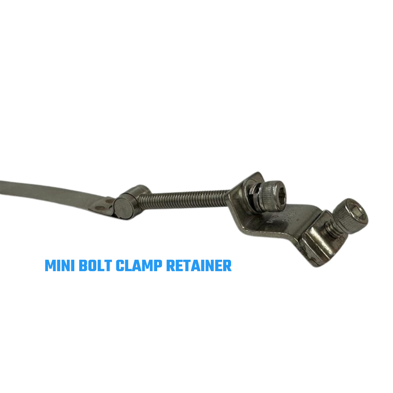D20409 by Band-It | Mini Bolt Clamp (Retainer) | 1/2" Clamp Width | 4.3" Clamp ID | 316 Stainless Steel