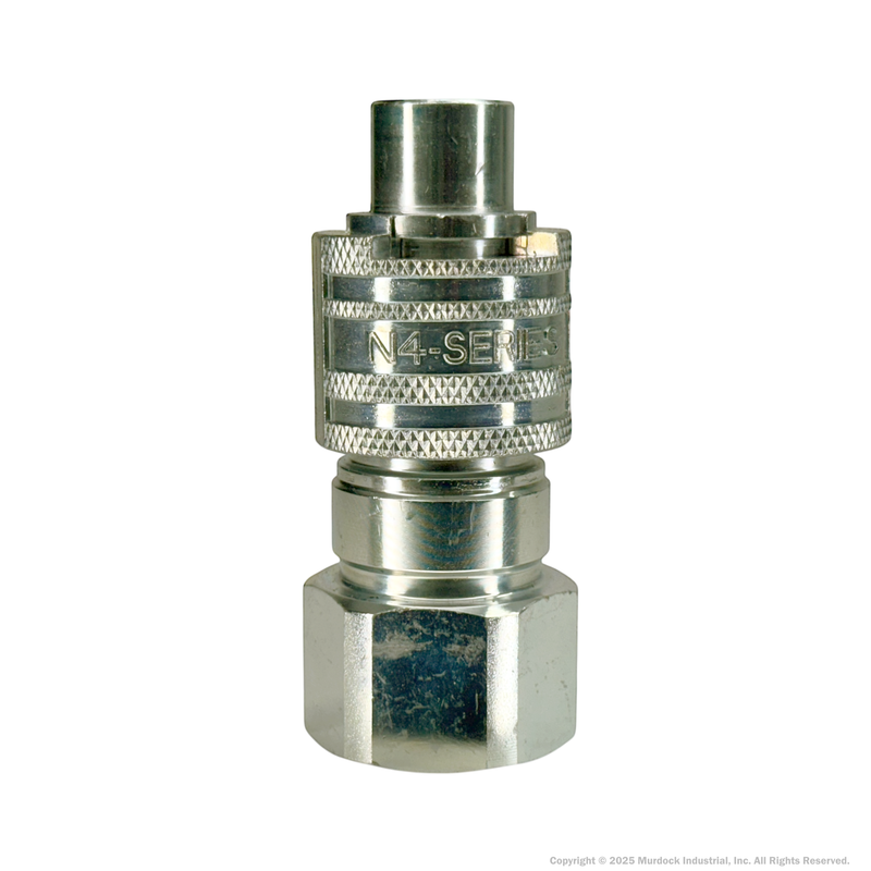 N4F6 by Dixon Valve | Pneumatic Quick Disconnect Coupling | Dix-Lock® N-Series | 3/4" Female NPTF x 1/2" Body Size | Plug | Steel