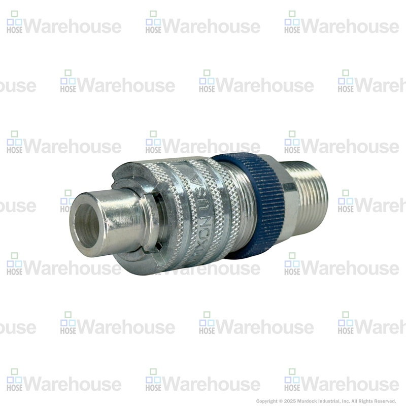 N4M6-LS by Dixon Valve | Pneumatic Quick Disconnect Coupling | Dix-Lock® N-Series | 3/4" Male NPTF x 1/2" Body Size | Plug with Locking Sleeve | Steel