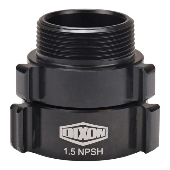 N54-15S15T Dixon Aluminum Female Swivel x Male Rigid Adapter - Style N54 - Rocker Lug - 1-1/2" Female NPSH x 1-1/2" Male NPT