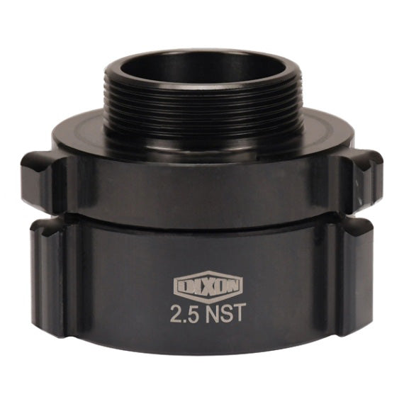 N54-25F25F Dixon Aluminum Female Swivel x Male Rigid Adapter - Style N54 - Rocker Lug - 2-1/2" Female NST(NH) x 2-1/2" Male NST(NH)