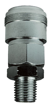 2NKM2 by Dixon Valve | Pneumatic Quick Disconnect Coupling | NK-Series | 1/4" Male NPT x 1/4" Japanese Industrial Interchange | Socket | Nitrile Seal | Steel