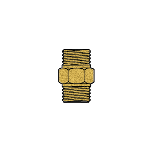 B-176-0606C Breco by Foster | 3/8" Male NPSM Thread x 3/8" Male NPSM | Straight | Brass