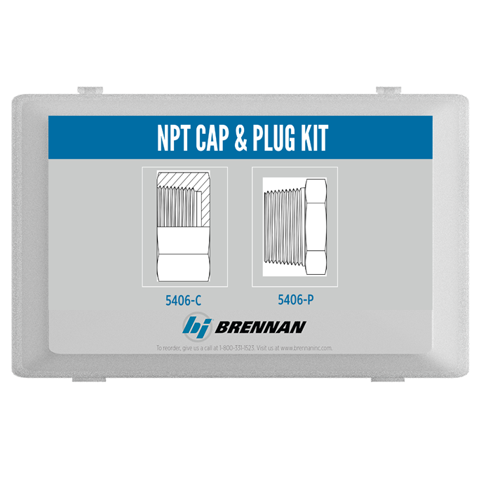 KT1003-NPT by Brennan Inc. | NPT Cap and Plug Kit with Box