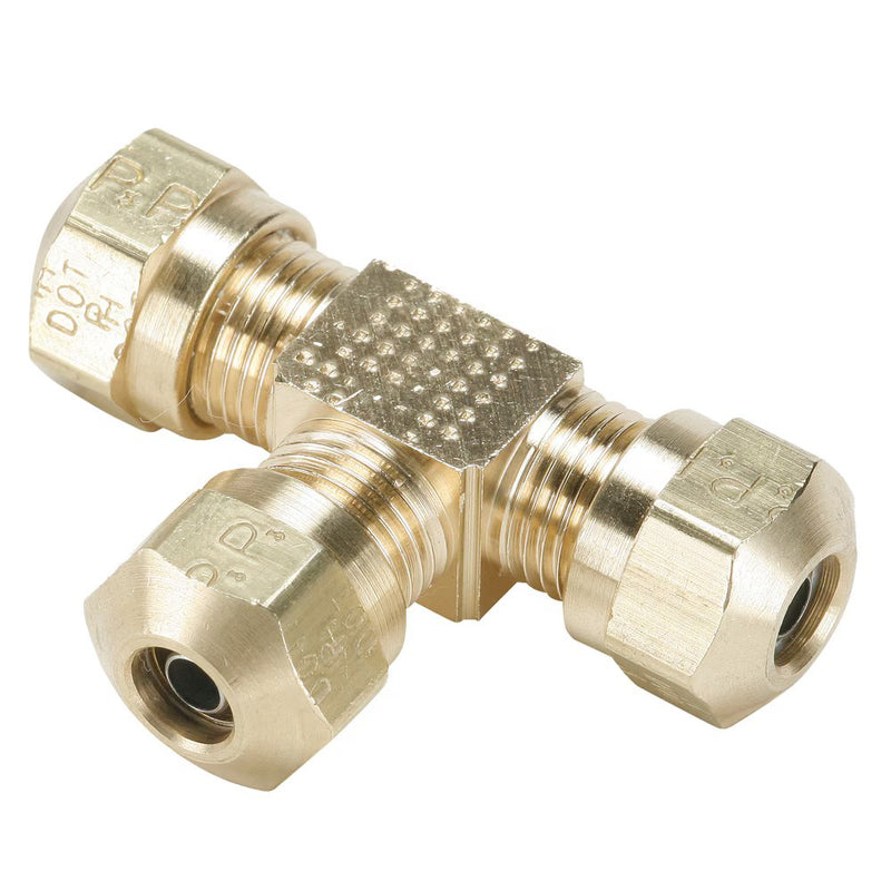 264NTA-8 by Parker | Air Brake–NTA® Fittings | Union | 1/2" Tube Size x 11/16" Thread | 1.45" Length | Tee | Brass | Pack of 10