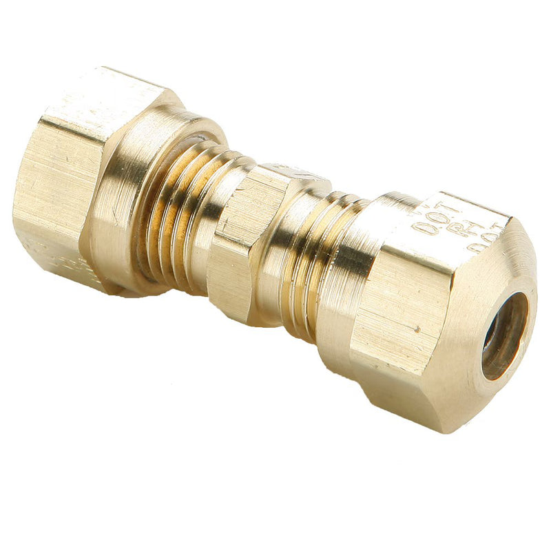 62NTA-12 by Parker | Air Brake–NTA® Fittings | Union | 3/4" Tube Size x 1" Thread | 1-1/8" Hex B | 1" Hex C | 2.60" Length | Straight | Brass | Pack of 10