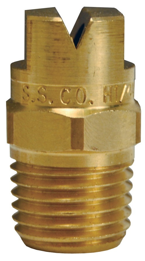 NZ8040S by Dixon Valve | High Pressure Spray Soap Nozzle | 1/4" Male Inlet | 80Â° Spray Angle | Size #40 | Brass