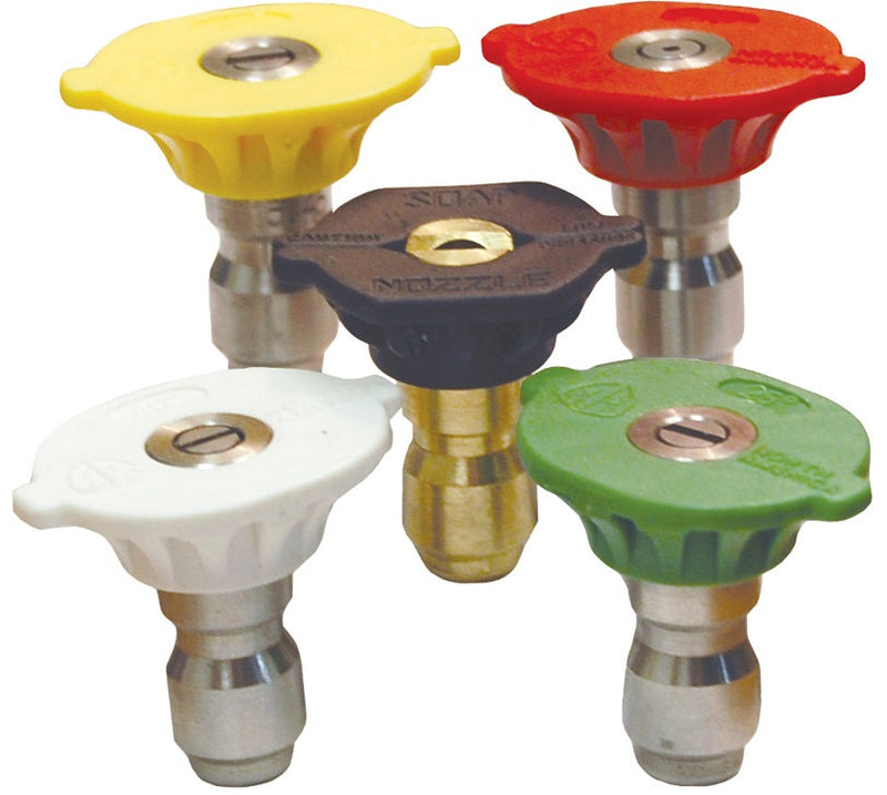 NZMQC5P-080 by Dixon Valve | Multi-Pack | High Pressure Spray & Soap Nozzles | 1/4" Quick Connect Nozzle | Includes (5) 8.0 Size Nozzles