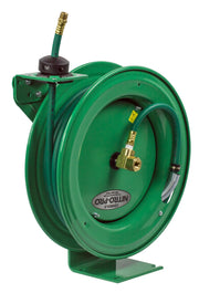 P-NP-350 by Coxreels | Nitro-Pro Series | 300 PSI Spring Driven Hose Reel for Nitrogen | 3/8" Hose ID, 3/8" FNPT Inlet x 3/8" MNPT Hose End | Steel | 50ft PVC Hose Included